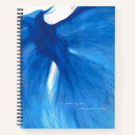 Blue Painted Phoenix Spiral Notebook/ Journal Notizblock