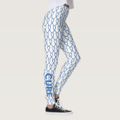 Blue Paisley Awareness Ribbon Custom Leggings (Rechts)