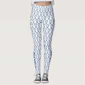 Blue Paisley Awareness Ribbon Custom Leggings (Vorderseite)