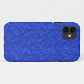 Blue Paisley Case-Mate iPhone Hülle (Rückseite (Horizontal))