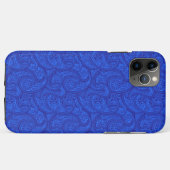 Blue Paisley Case-Mate iPhone Hülle (Rückseite (Horizontal))