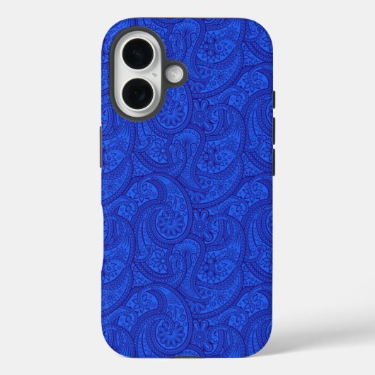 Blue Paisley Case-Mate iPhone Hülle (Rückseite)