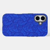 Blue Paisley Case-Mate iPhone Hülle (Rückseite (Horizontal))