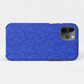 Blue Paisley Case-Mate iPhone Hülle (Rückseite (Horizontal))