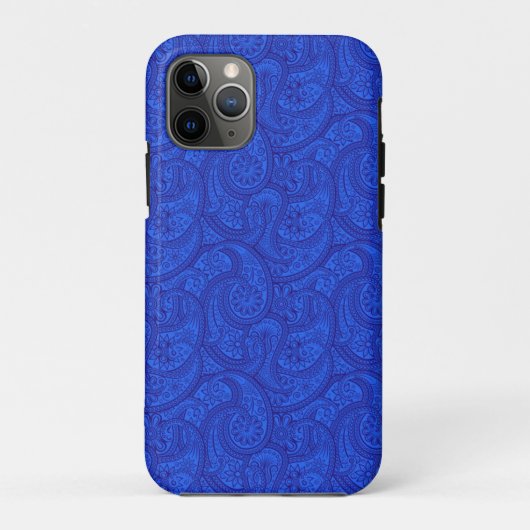 Blue Paisley Case-Mate iPhone Hülle (Rückseite)