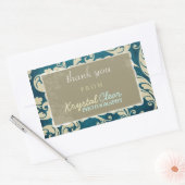 Blue Paisley Client Vielen Dank an Stickers (Umschlag)