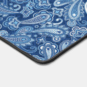 Blue Paisley Desk Mat Schreibtischunterlage (Ecke)