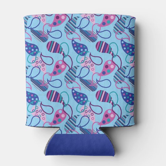 Blue Paisley Dosenkühler (Rückseite)