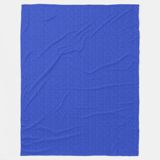 Blue Paisley Fleecedecke (Vorderseite)