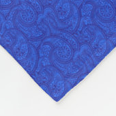 Blue Paisley Fleecedecke (Ecke)