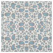 Blue Paisley Gemustert Fabric Stoff (Muster)