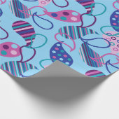 Blue Paisley Geschenkpapier (Ecke)