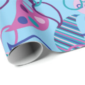 Blue Paisley  Geschenkpapier (Rolleneckpunkt)