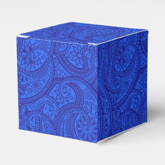 Blue Paisley Geschenkschachtel (Vorderseite)