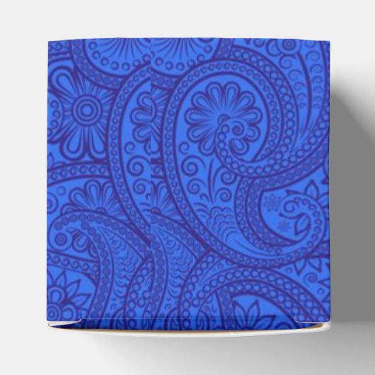 Blue Paisley Geschenkschachtel (Oben)