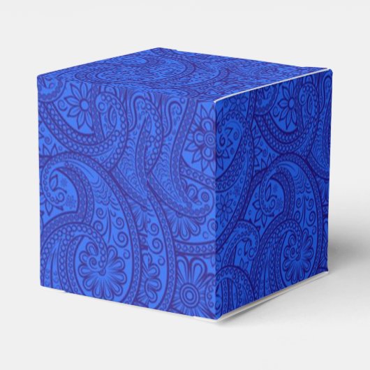 Blue Paisley Geschenkschachtel (Rückseite)
