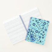 Blue Paisley Guitar Spiral Notebook Notizblock (Innenseite)