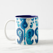 Blue Paisley Ikat Tasse (Links)