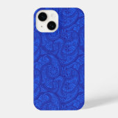 Blue Paisley iPhone Hülle (Rückseite)