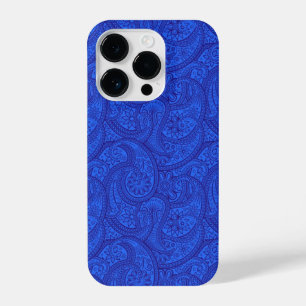 Blue Paisley iPhone 14 Pro Hülle