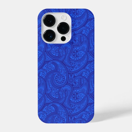 Blue Paisley iPhone Hülle (Rückseite)