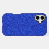 Blue Paisley iPhone Hülle (Rückseite (Horizontal))