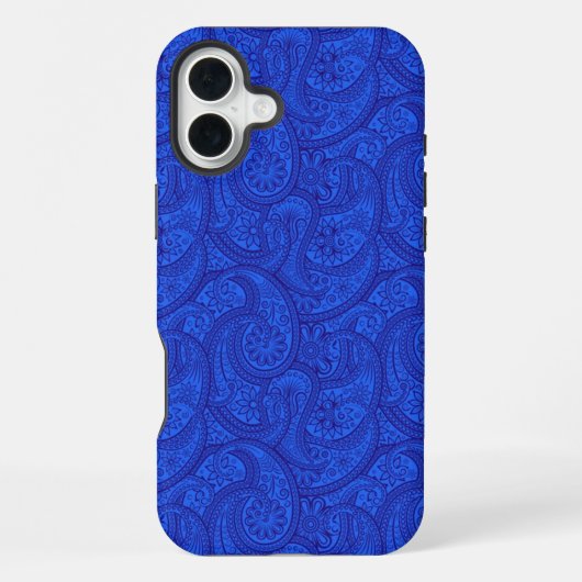 Blue Paisley iPhone Hülle (Rückseite)