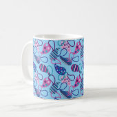 Blue Paisley Kaffeetasse (Vorderseite Links)