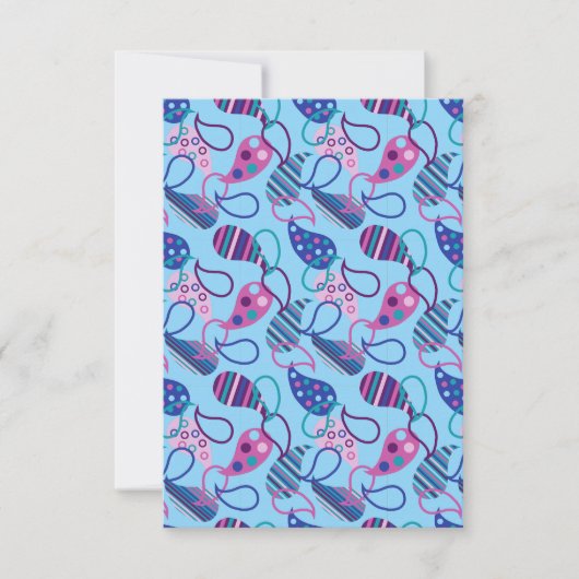 Blue Paisley Karte (Vorderseite)