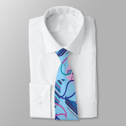 Blue Paisley Krawatte (Gebunden)