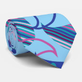 Blue Paisley Krawatte (Gerollt)