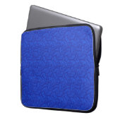 Blue Paisley Laptopschutzhülle (Vorderseite Links)