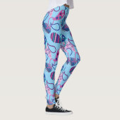Blue Paisley Leggings (Rechts)