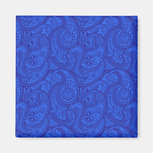 Blue Paisley Magnet (Vorne)
