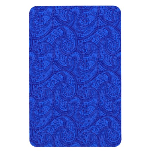 Blue Paisley Magnet (Vertikal)