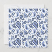Blue Paisley Pattern Ankündigung (Vorderseite)