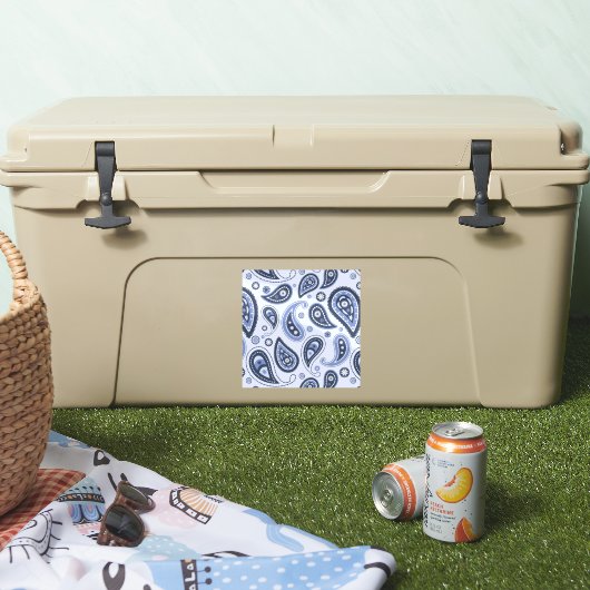 Blue Paisley Pattern Aufkleber (Kühler)