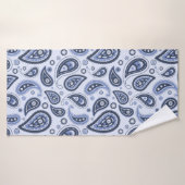 Blue Paisley Pattern Badehandtuch (Badehandtuch)