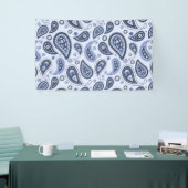 Blue Paisley Pattern Banner (Messeveranstaltung)