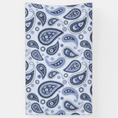 Blue Paisley Pattern Banner (Vertikal)