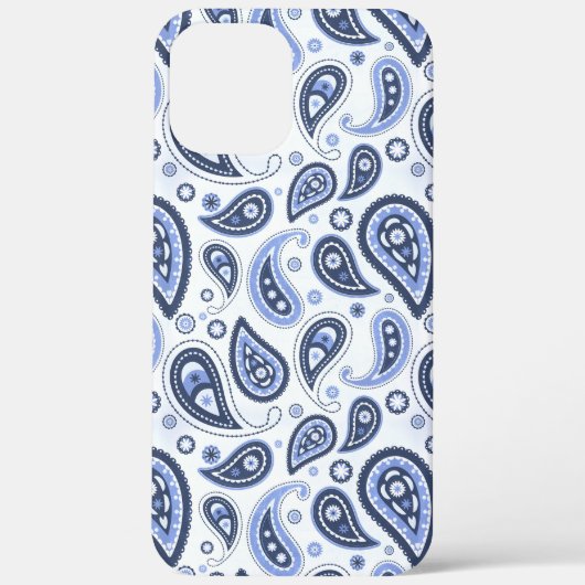 Blue Paisley Pattern Case-Mate iPhone Hülle (Rückseite)