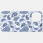 Blue Paisley Pattern Case-Mate iPhone Hülle (Rückseite / Rechts)