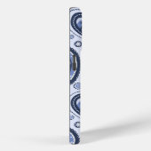 Blue Paisley Pattern Case-Mate iPhone Hülle (Rückseite / Rechts)