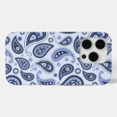 Blue Paisley Pattern Case-Mate iPhone Hülle (Rückseite (Horizontal))