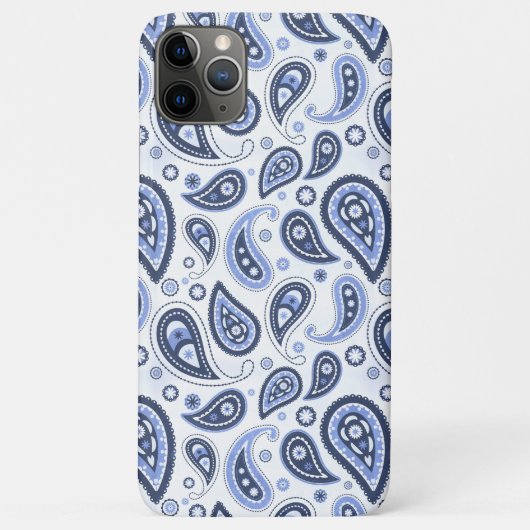 Blue Paisley Pattern Case-Mate iPhone Hülle (Rückseite)