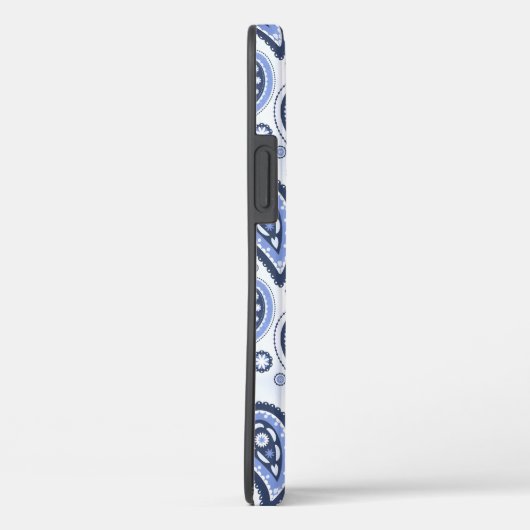 Blue Paisley Pattern Case-Mate iPhone Hülle (Rückseite / Rechts)