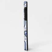 Blue Paisley Pattern Case-Mate iPhone Hülle (Hinten/Links)