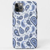 Blue Paisley Pattern Case-Mate iPhone Hülle (Rückseite)