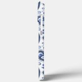 Blue Paisley Pattern Case-Mate iPhone Hülle (Rückseite / Links)