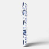 Blue Paisley Pattern Case-Mate iPhone Hülle (Rückseite / Links)